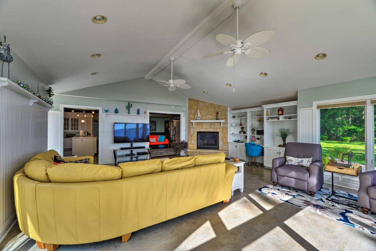 Bayfront Blounts Creek Home Private Beach And Dock! Whichard Beach Exterior photo