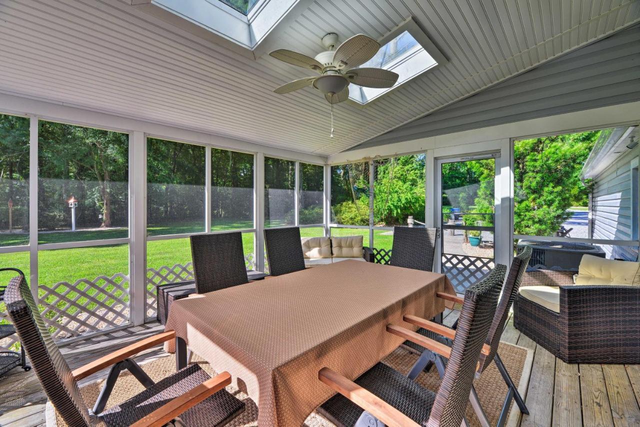 Bayfront Blounts Creek Home Private Beach And Dock! Whichard Beach Exterior photo