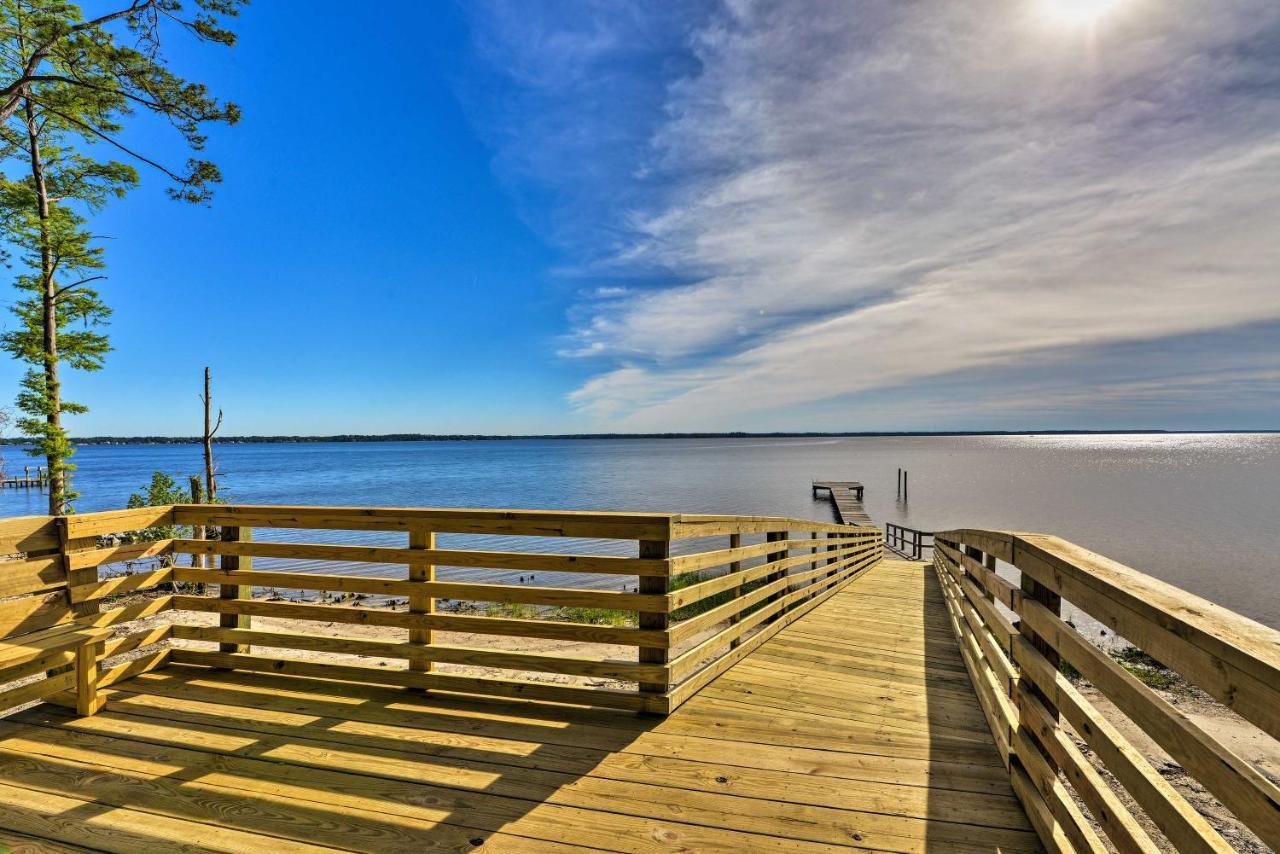 Bayfront Blounts Creek Home Private Beach And Dock! Whichard Beach Exterior photo